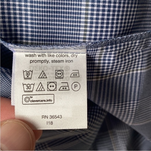 NWT Van Heusen Stain Shield Dress Shirt Size 17-17.5” 34/35 - Picture 9 of 14